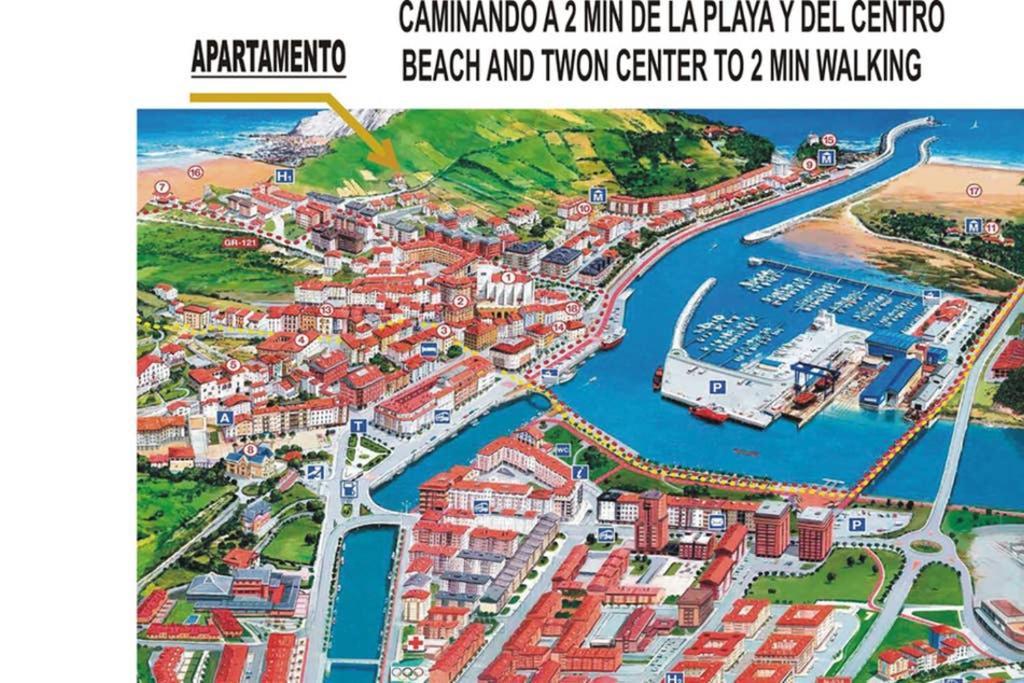 2 Habit, Sala, Terraza, Jardin, Parking Gratis Apartamento Zumaia Exterior foto